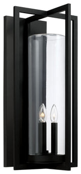 Capital Lighting Kent 3-Light Outdoor Wall-Lantern 948231BK Black