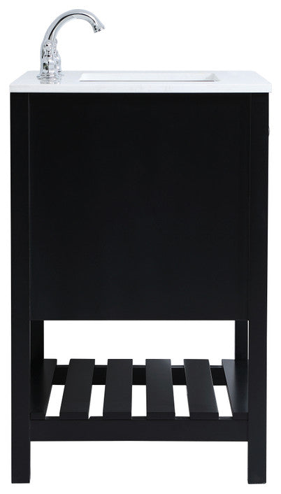 Tucker Black 30" Single Sink Bathroom Vanity