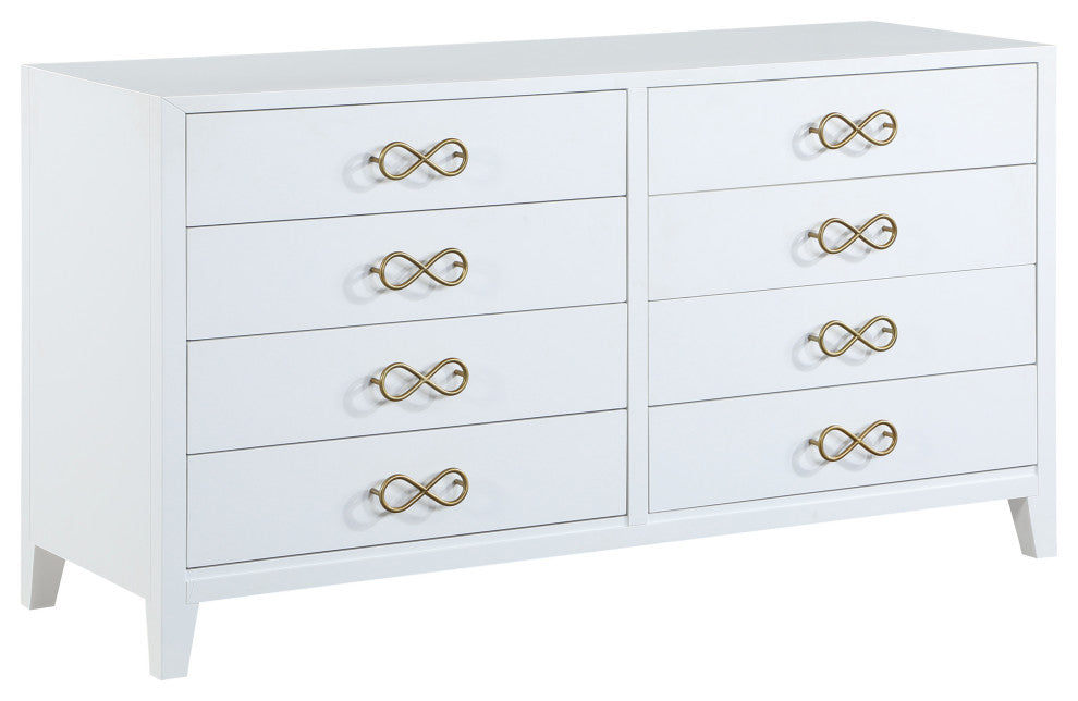 Bowtie Dresser, White