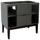 36" Single Vanity, Linen Gray Finish - Cabinet Only