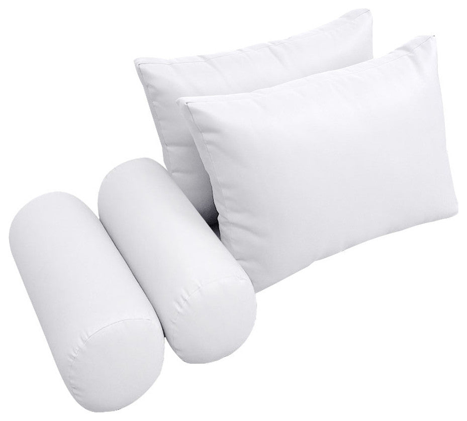 S2 Full Size 5PC Knife Edge Daybed Mattress Cushion Bolster Complete Set AD105
