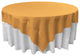 LA Linen Square Polyester Poplin Tablecloth, Gold, 72"x72"