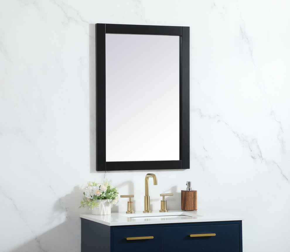 Colton Vanity Mirror, 22"x32", Black