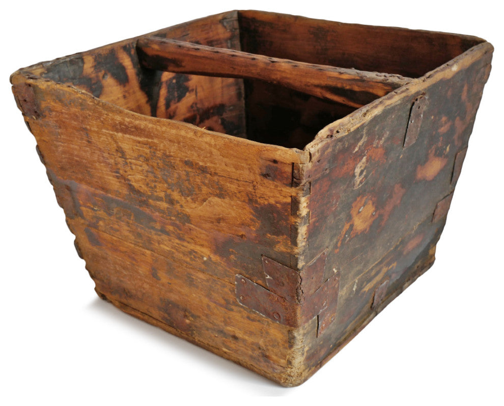Consigned Vintage Chinese Rice Bucket 3
