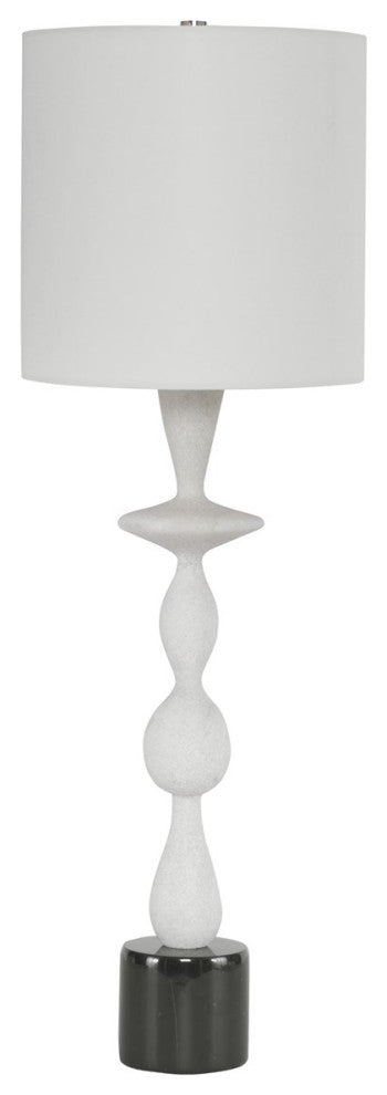 Uttermost Inverse White Marble Table Lamp 29796-1
