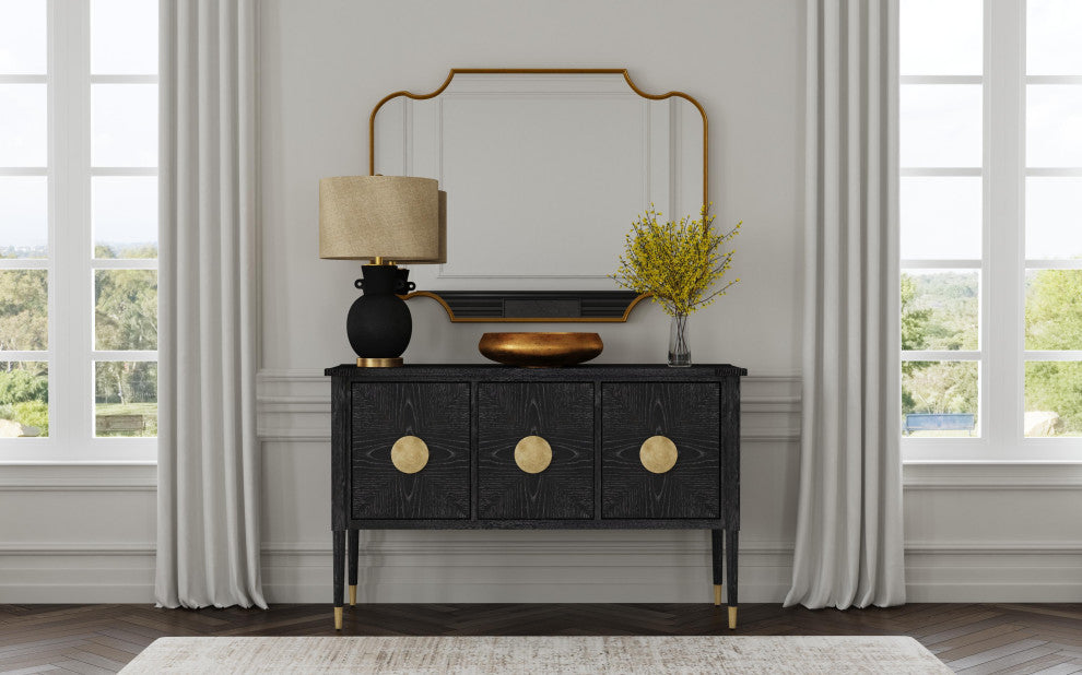 Lyenda Wall Mirror - Gold Leaf