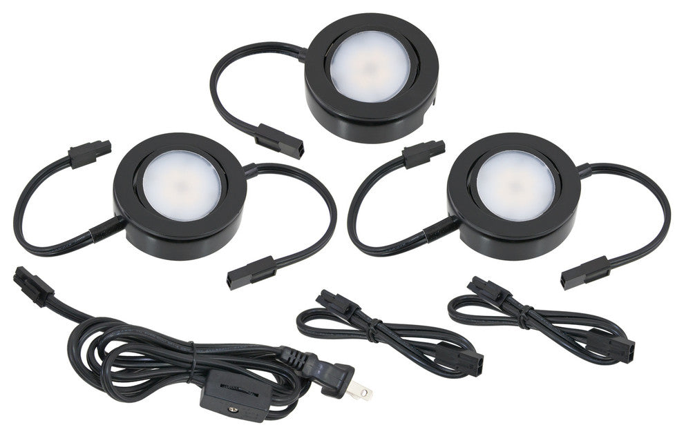 AMERICAN LIGHTING MVP-3-30-BK MVP LED Puck Light, 4.3 Watts, 250 Lumens