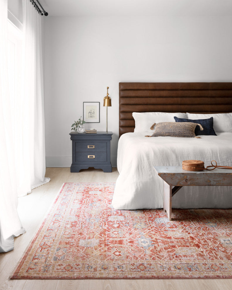 Red/Ivory Polyester Claire Area Rug by Loloi, 11'6"x15'7"