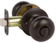 Callan Saxon Privacy Knob Set, Black