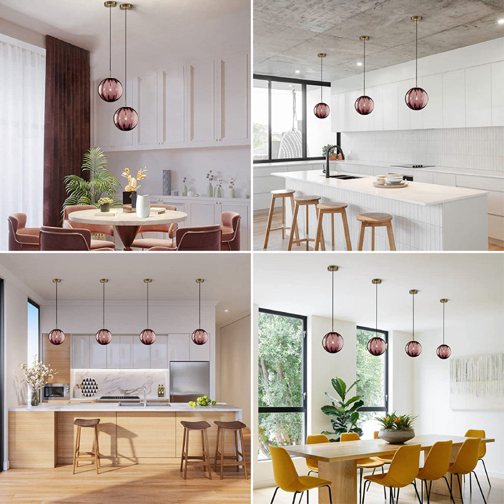 Modern dining room lights Glass vintage pendant light 1-Light Kitchen