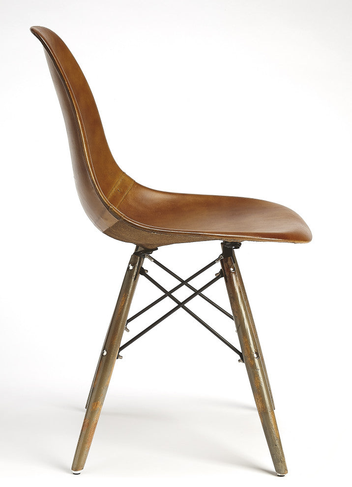 Butler Orson Brown Leather Side Chair