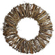 Twig Artificial Wreath, Brown, 12"