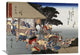 "Kusatsu, Coolies Resting at a Teahouse" Artwork, 36"x26"