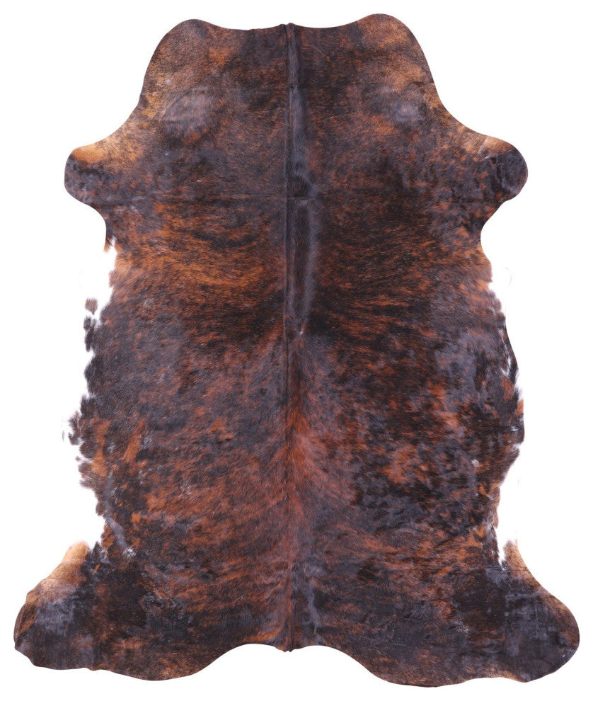 7' 7" X 6' 5" Natural Cowhide Rug C1782