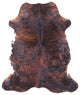 7' 7" X 6' 5" Natural Cowhide Rug C1782