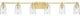 Progress Lighting P300372 Adley 6 Light 49"W Bathroom Vanity - Satin Brass