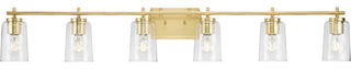 Progress Lighting P300372 Adley 6 Light 49"W Bathroom Vanity - Satin Brass