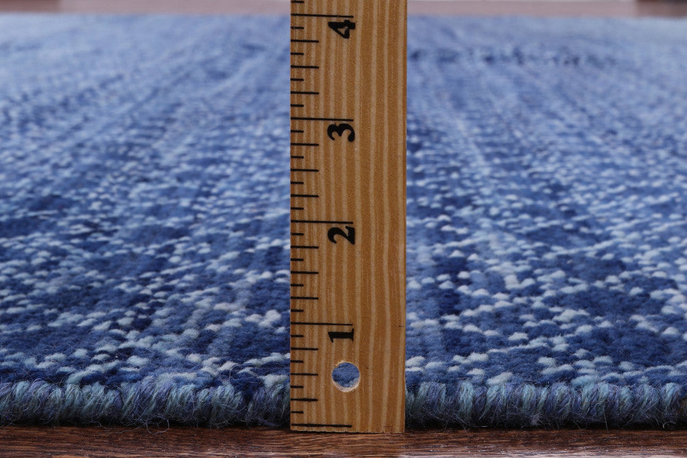 8' 11" X 12' 1" Savannah Grass Handmade Wool Rug - Q13204