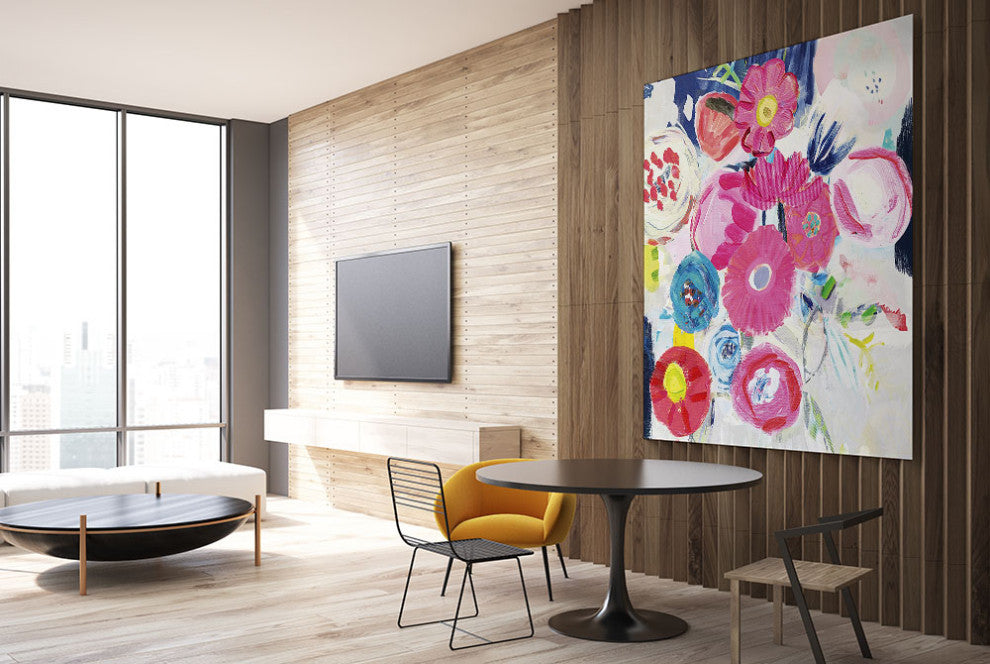 "Fresh Florals III" Fine Art Giant Canvas Print, 54"x54"