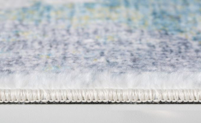 5"x8" Blue Yellow Abstract Sky Area Rug