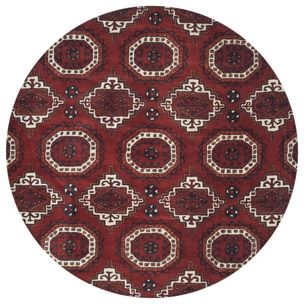 Safavieh WYD201A 7' Round Red Rug