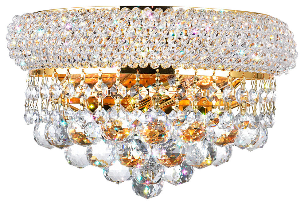 Empire 2 Light Wall Sconce With Gold Finish