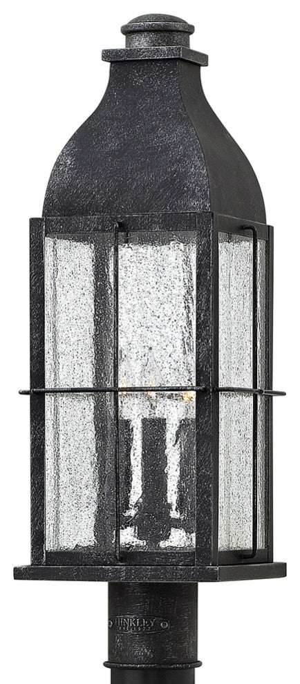 Hinkley Bingham Large Post Top Or Pier Mount Lantern, Greystone