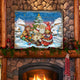 Vintage Christmas Santa Wooden Wall Art, Medium 18x12