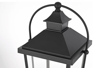 Home Living 27" Outdoor Post light, Black