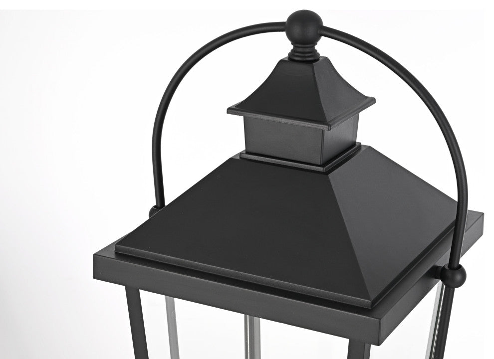 Home Living 27" Outdoor Post light, Black