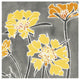 "Cloisonne Beauty II Gray Crop" Digital Paper Print by Shirley Novak, 42"x42"
