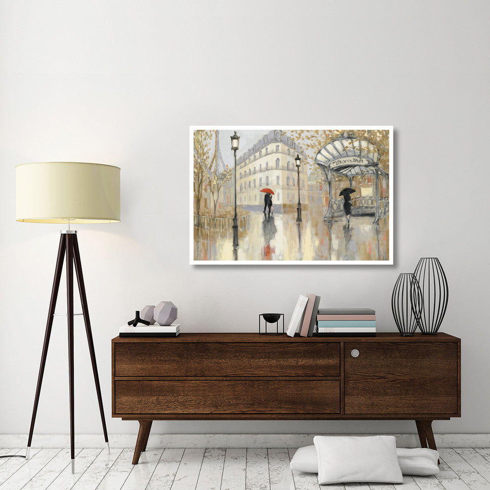 "To the Metro Blue Sky" Digital Paper Print by Julia Purinton, 50"x34"
