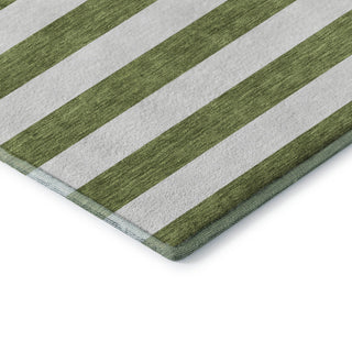 Premium Machine Washable Mayfield AMF528 Olive 8' x 8' Round Rug