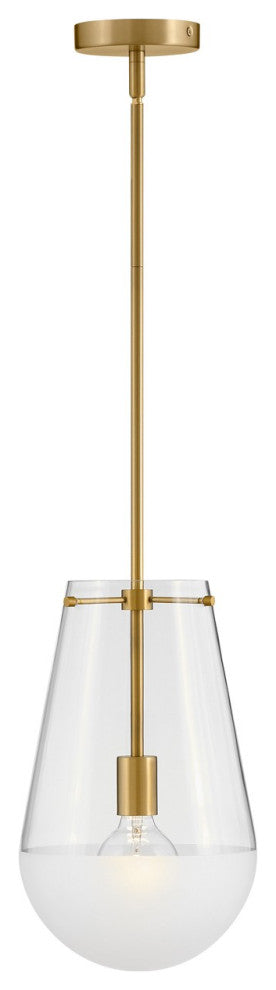 Beck LED Pendant, Lacquered Brass