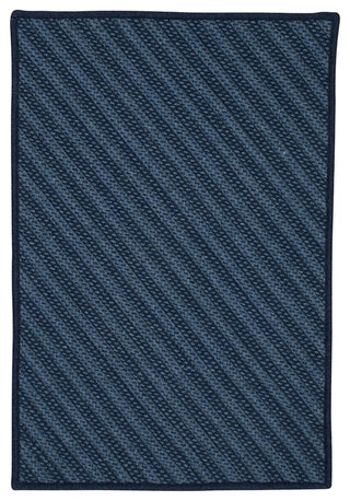 Colonial Mills Blue Hill BI51 Navy Contemporary Area Rug, Rectangular 8'x10'