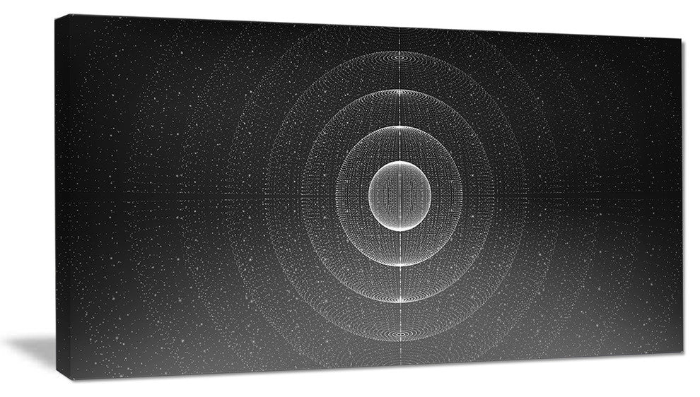 Vector Interstellar Space Background, Abstract Wall Art Canvas, 40x20