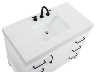 Home Living 42" Single Bathroom Vanity, White