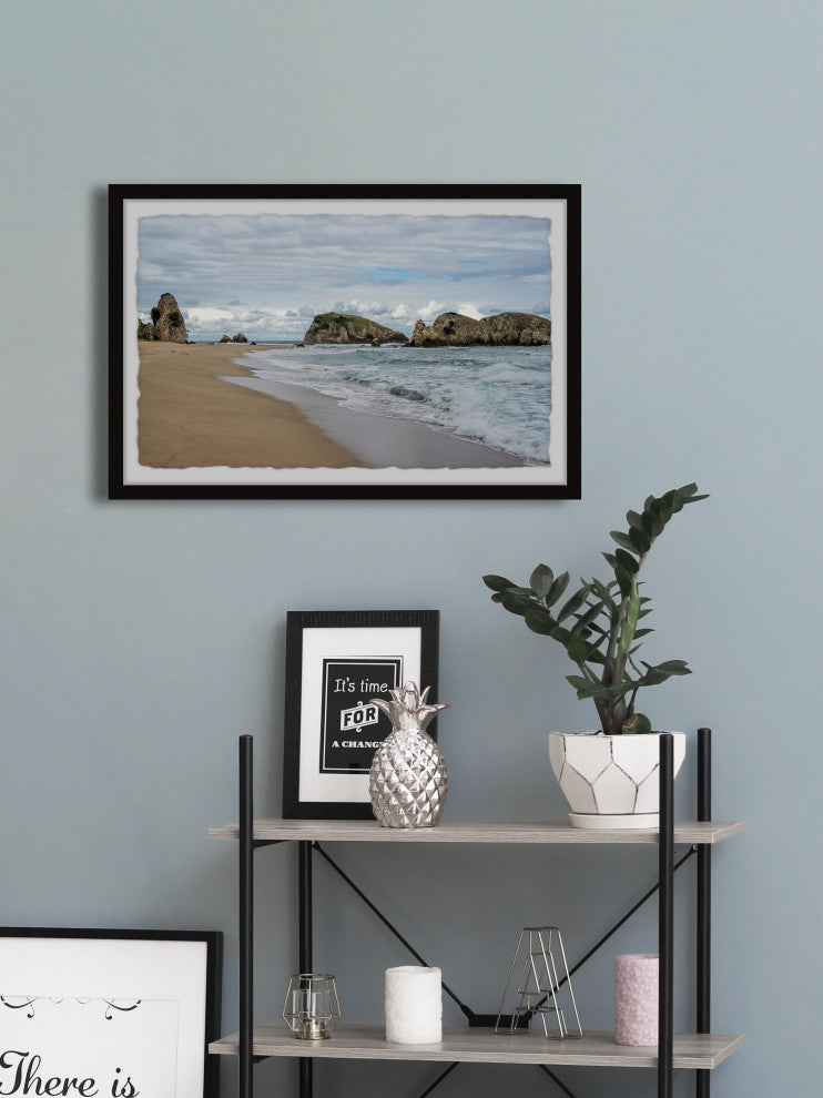 "Ride the Tides" Framed Painting Print, 18x12