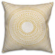 Yellow Medallion 16x16 Throw Pillow