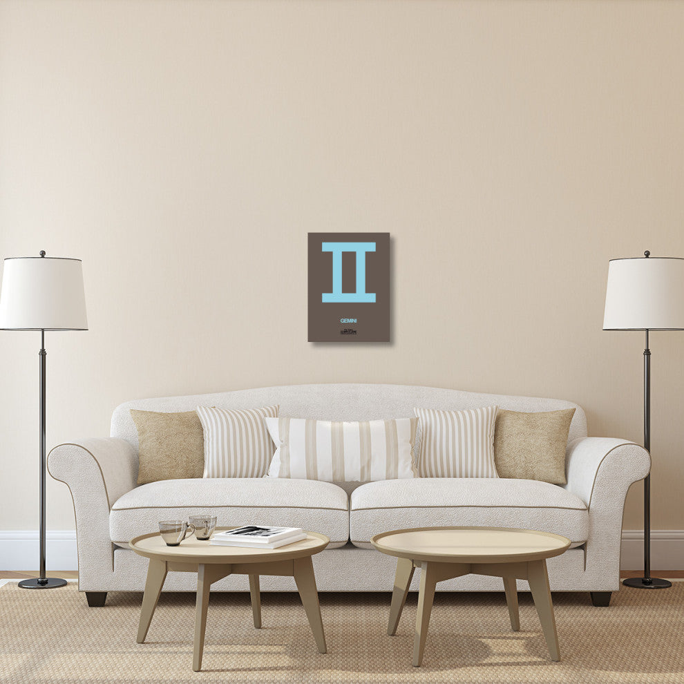 "Gemini Zodiac Sign Blue" Fine Art Print