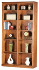 Eagle Furniture 84" Tall, Double Wide Coastal Bookcase, Burnt Cinnamon