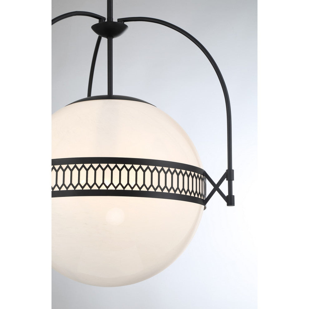 Thornhill 3-Light Pendant, Matte Black