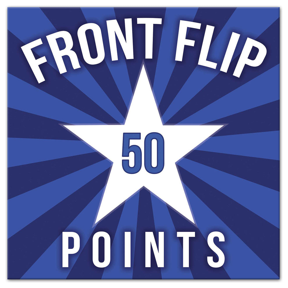 Front Flip Swimming Pool Canvas Wall Art, 12x12