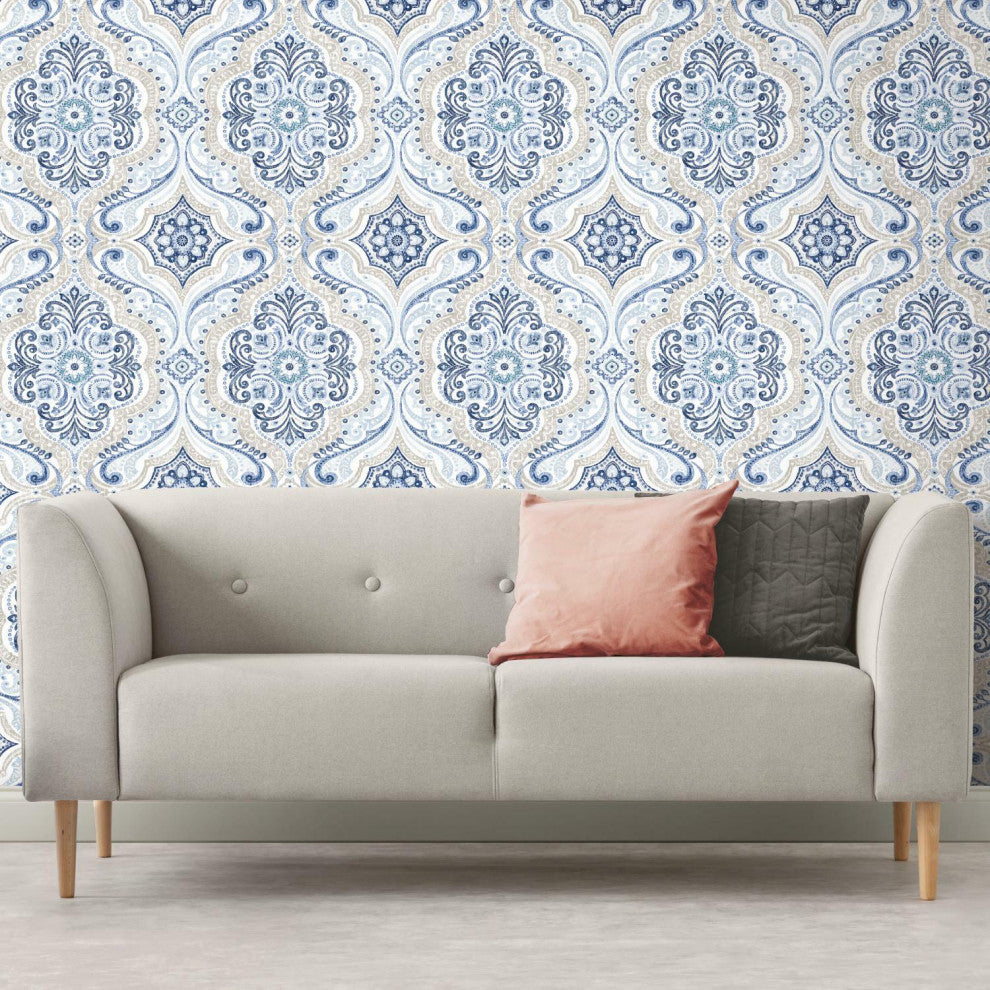 Bohemian Damask Peel & Stick Wallpaper