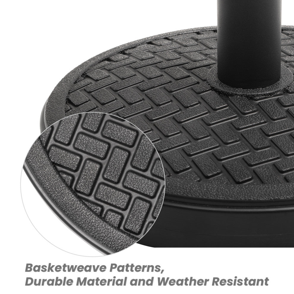 30lbs Heavy Duty Outdoor Patio Market Umbrella Base Round Cement Umbrella Stand,