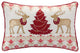 Nordic Raindeer Throw Pillow 19"L