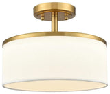 Modern Brass LED Ceiling Light Dimmable 3000K-5500K