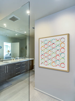 "Colorful Rings" Framed Art Print