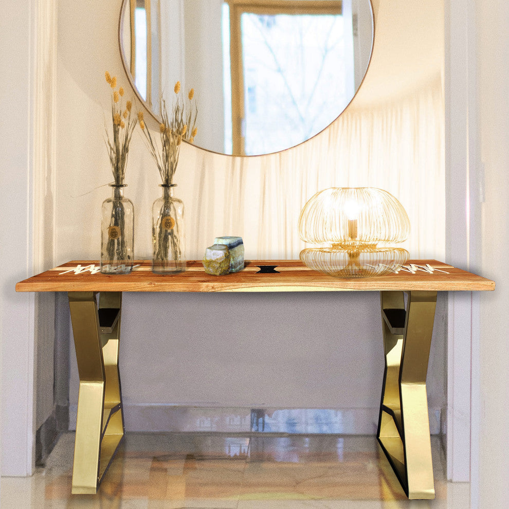 Charleston Acacia Wood Console Table
