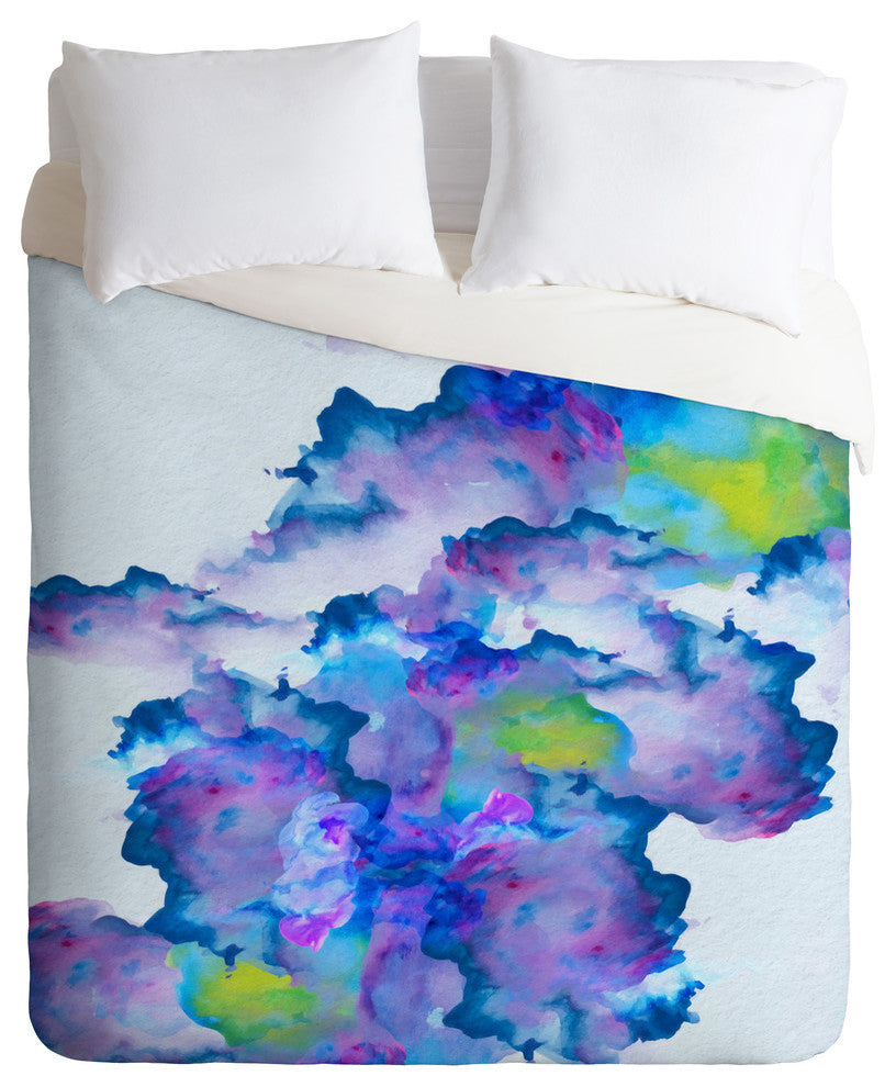 Deny Designs Viviana Gonzalez Watercolor Love 2 Duvet Cover - Lightweight